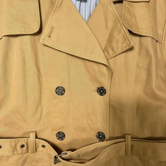 Gap Womens Trench Coat Size XL Tan belt - Picture 6 of 16